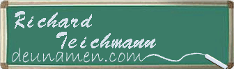 Richard Teichmann Visitenkarte